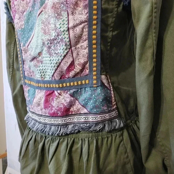 Matilda Jane Olive Boho Moments with You Letterman Jacket - Picture 10 of 12